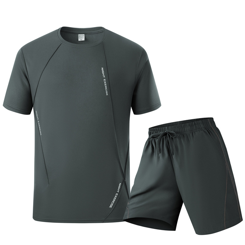 Running Gear Men - طقم رياضي صيفي للرجال سريع الجفاف،