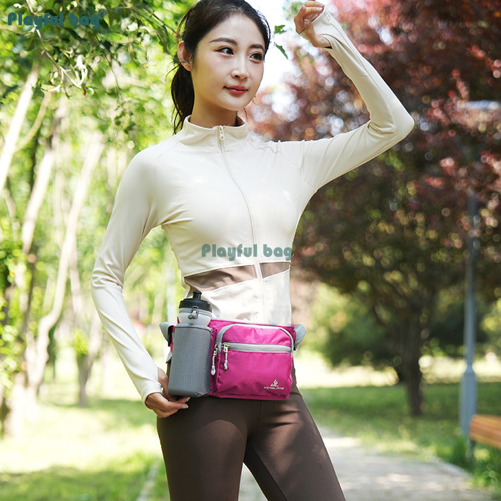 حزام خصر خفيف الوزن لحمل زجاجا - مراجعة Running Gear Gym وسعره